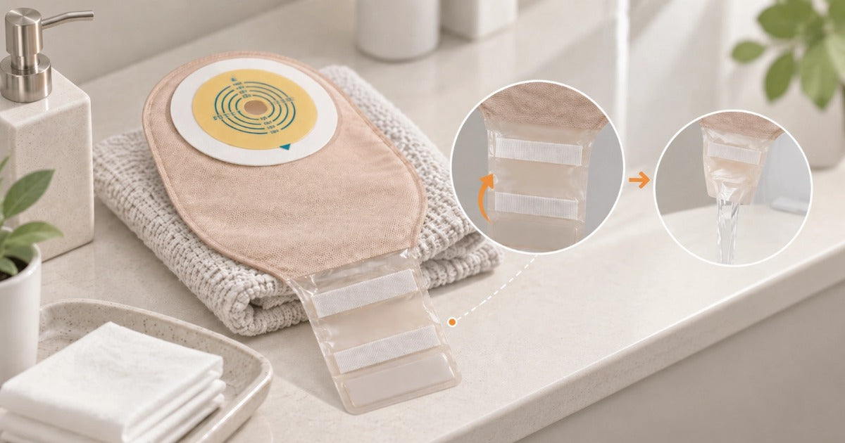 How to Empty a Drainable One-Piece Ostomy Pouch Without a Mess