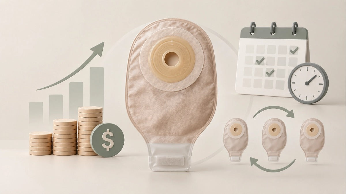 One-Piece Ostomy Pouch Costs: Value and Change Frequency