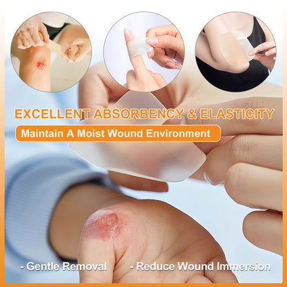 Carbou Hydrocolloid Wound Dressing 4"x4", 20 Individual Pack