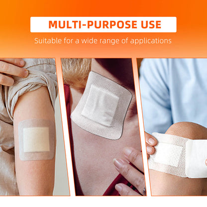 Carbou Island Wound Dressing with Bordered, 4in x 4in