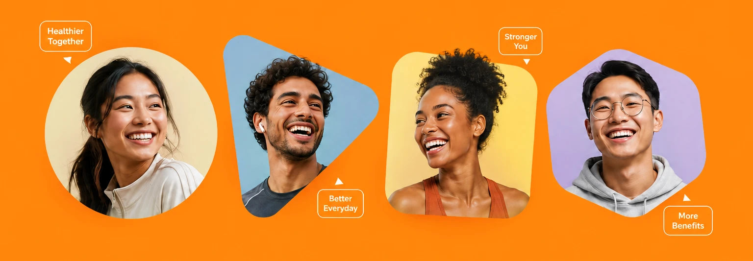 Carbou Member Banner：Four people smile