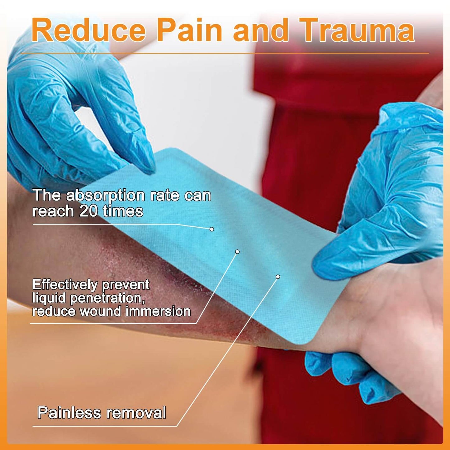 Carbou Super Absorbent Wound Dressing Pads, Non Adhesive