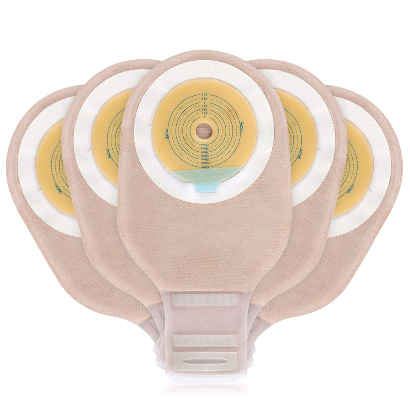 One-piece ostomy bag with Velcro closure and carbon filter by Carbou