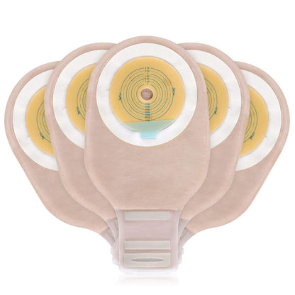 One-piece ostomy bag with Velcro closure and carbon filter by Carbou