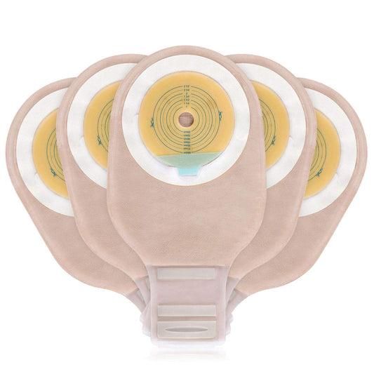 One-piece ostomy bag with Velcro closure and carbon filter by Carbou