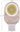 Size display of Carbou one-piece ostomy pouch with Velcro outlet