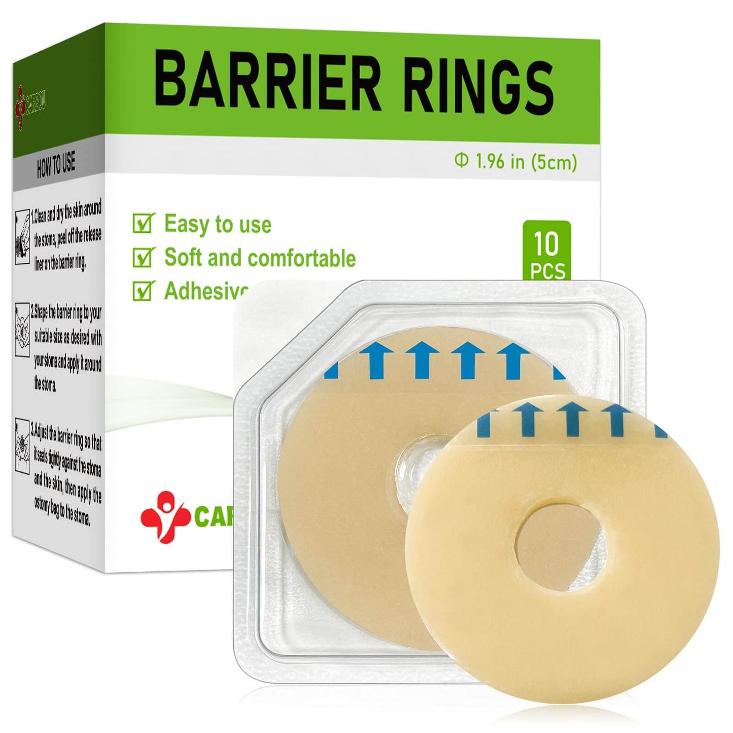 Ostomy barrier ring for leak prevention by Carbou