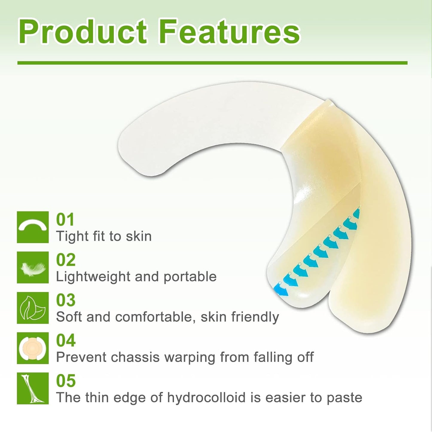 Key features of Carbou ostomy barrier strip – flexible, skin-safe, easy to use