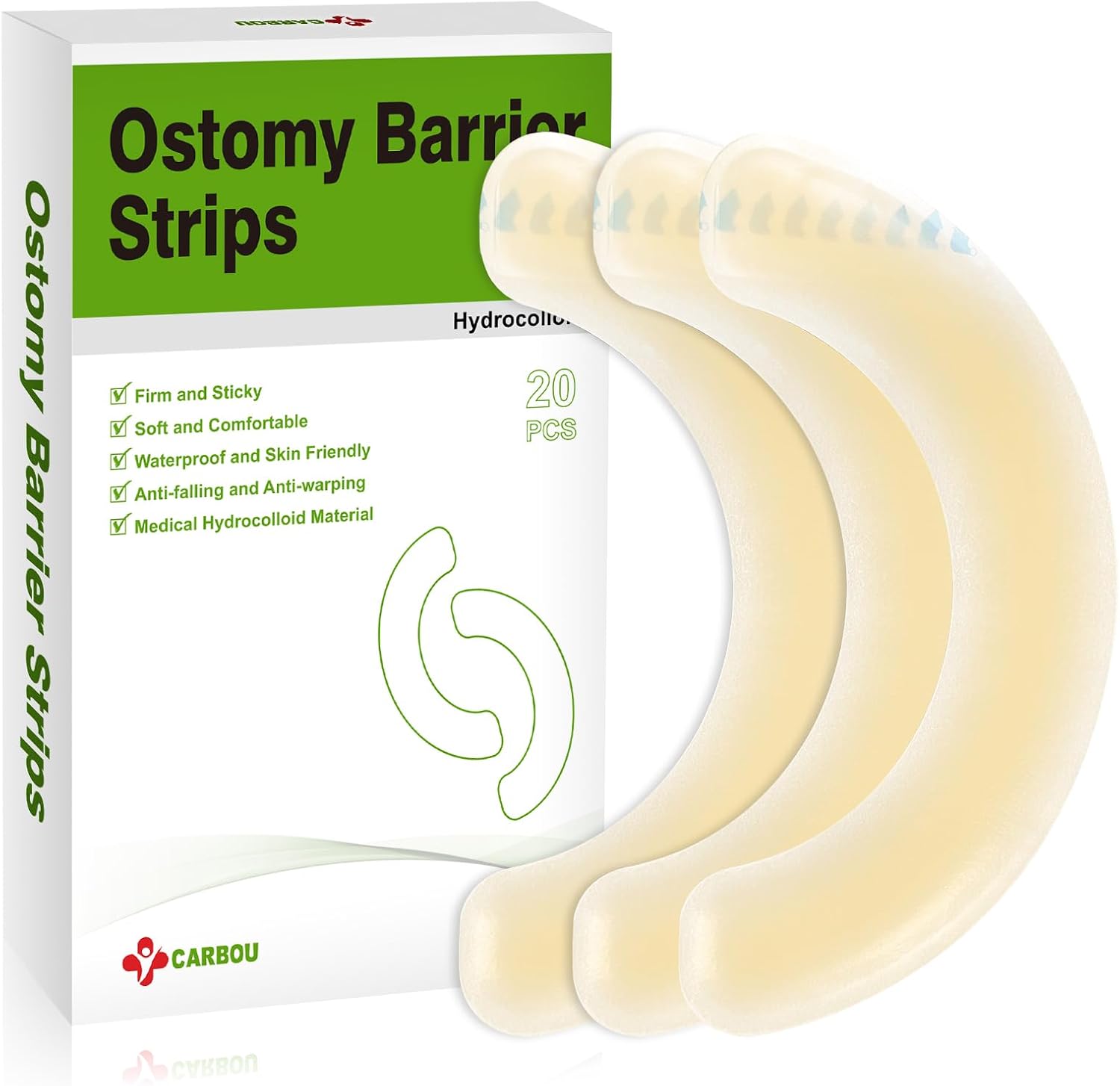 Ostomy barrier strip for leak protection by Carbou