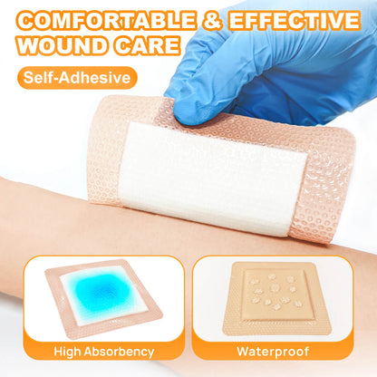 Silicone Super Absorbent Dressing is high absorbency and waterproof
