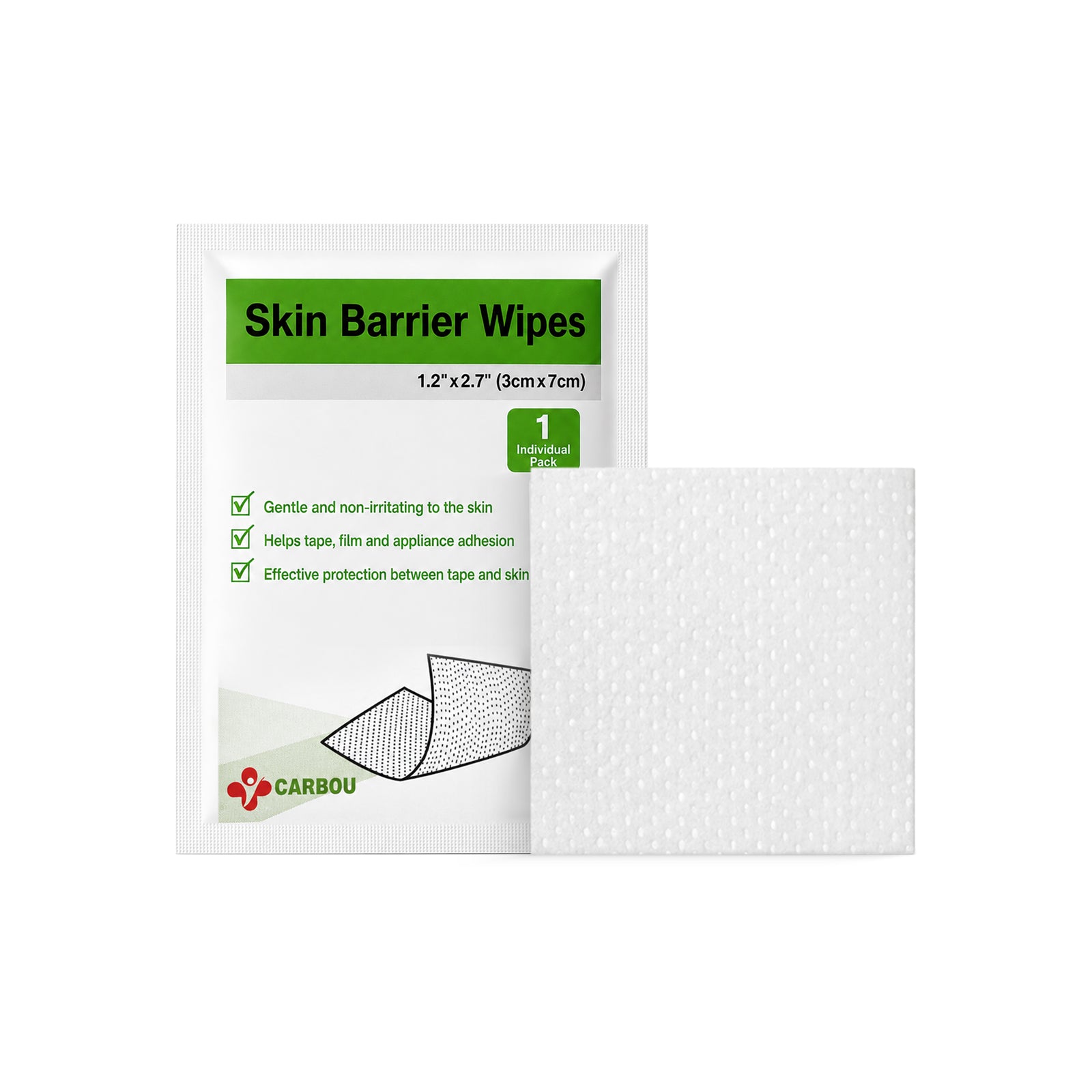 Skin barrier wipes for ostomy care by Carbou