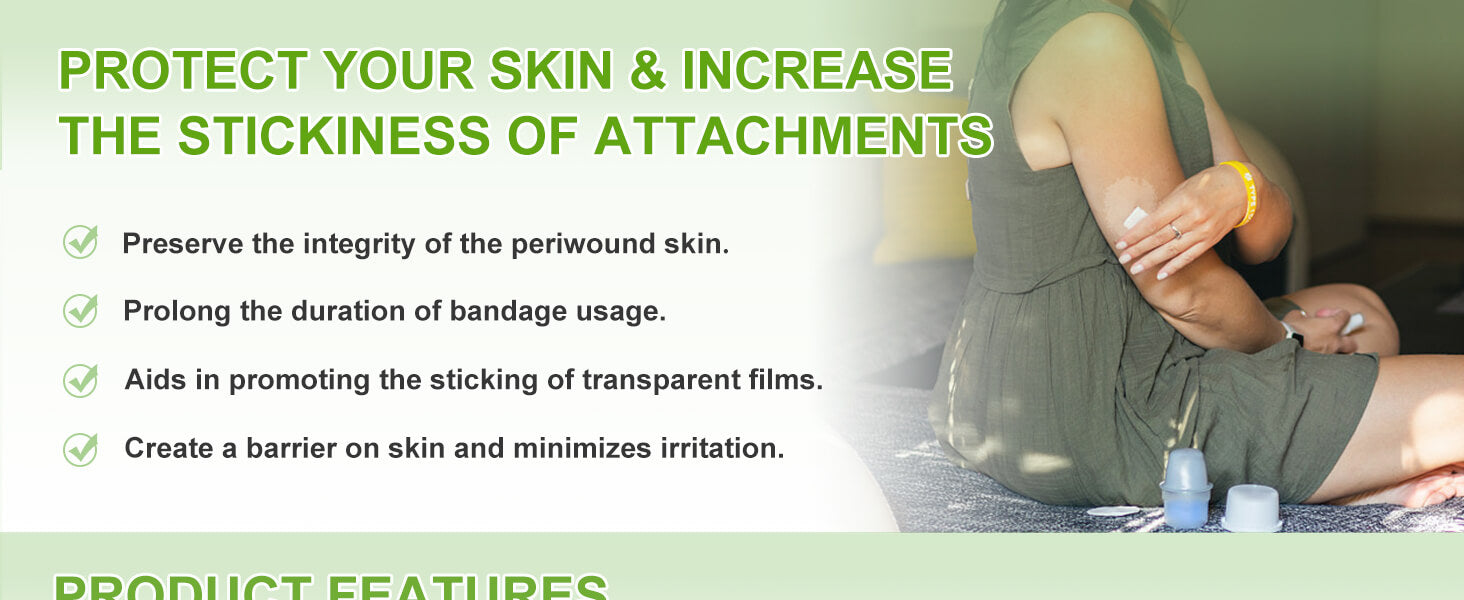Skin barrier wipes protect your skin & increase the stickiness of attachments