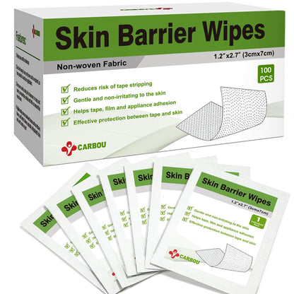 Skin barrier wipes for ostomy care by Carbou