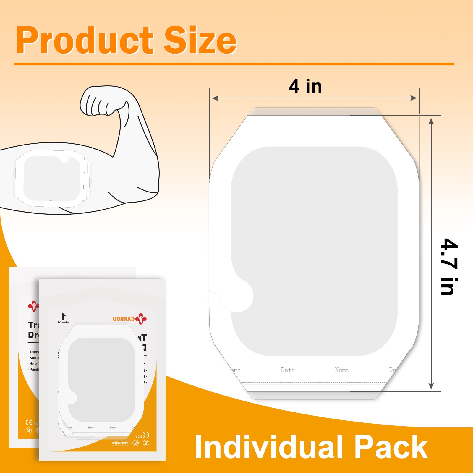 Transparent Film Dressing is individual pack