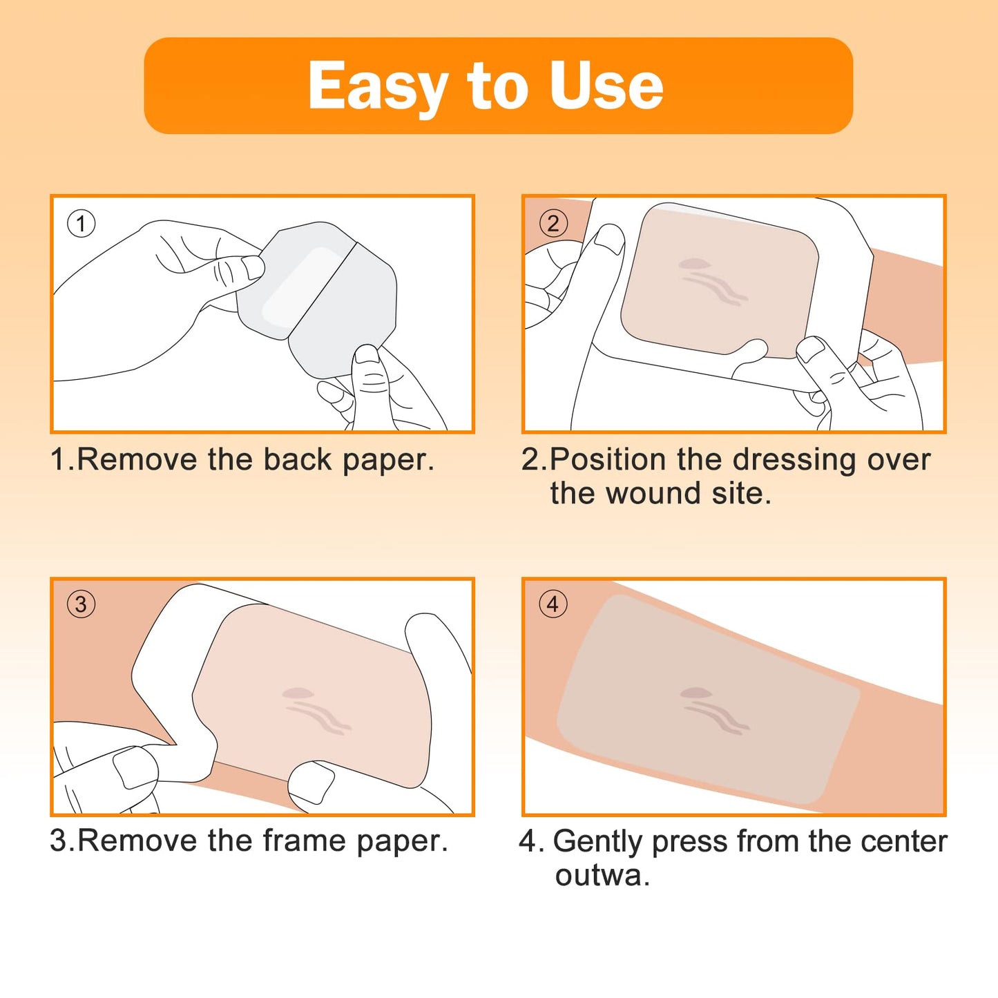 how to use transparent film dressing