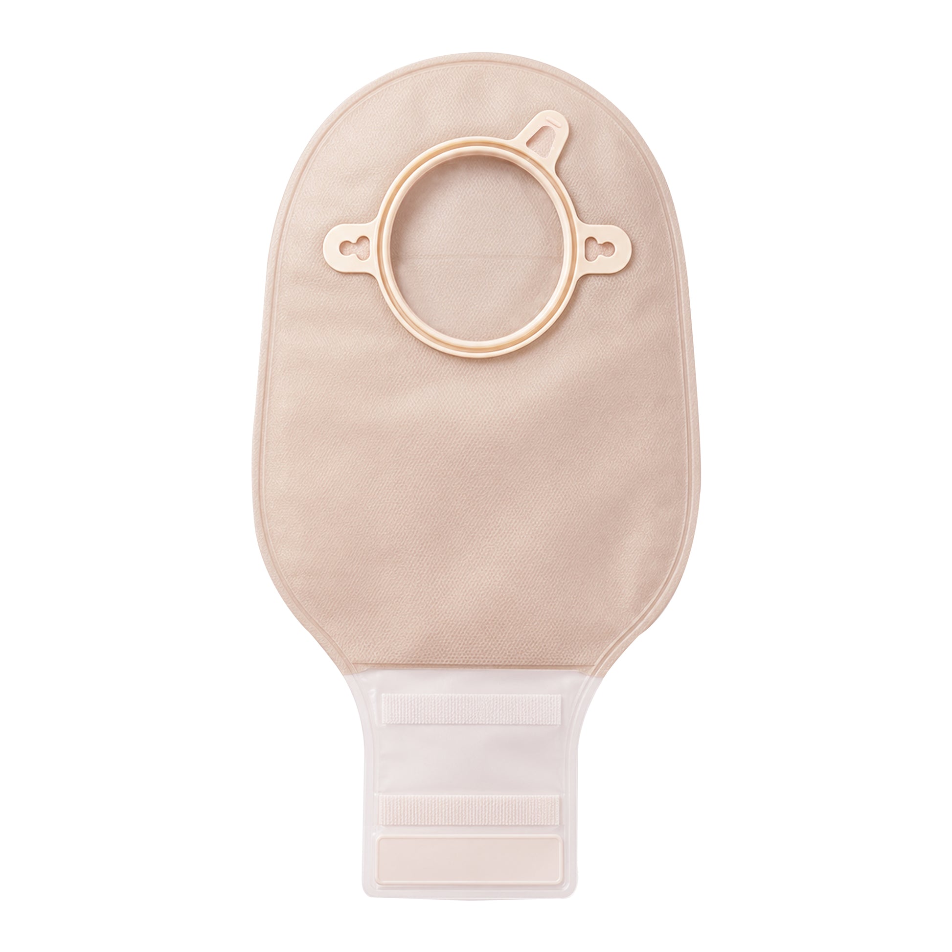Two-piece ostomy bag with Velcro closure and hydrocolloid baseplate by Carbou