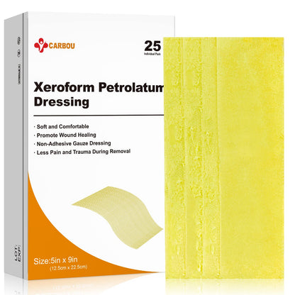 Xeroform Petrolatum Dressing 5" x 9" by Carbou