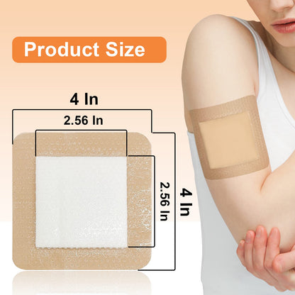 Carbou Silicone Foam Dressing with Adhesive Gentle Border