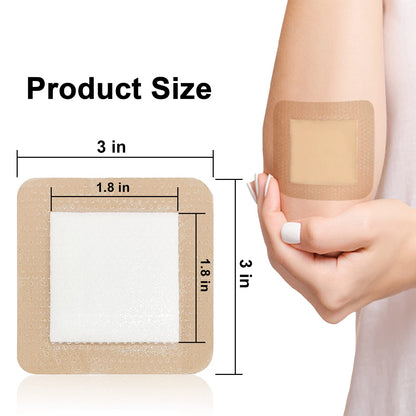 Carbou Silicone Foam Dressing with Adhesive Gentle Border
