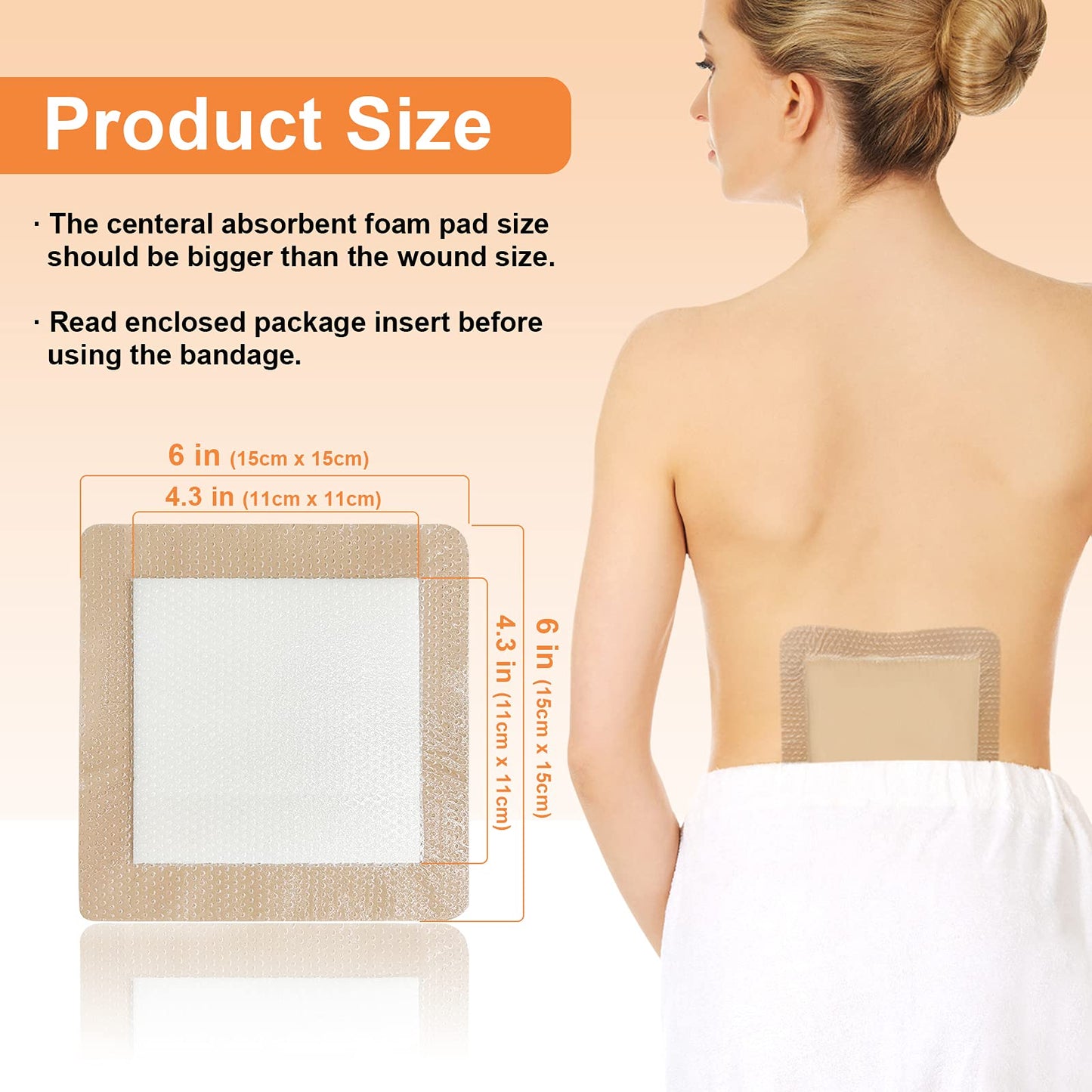 Carbou Silicone Foam Dressing with Adhesive Gentle Border