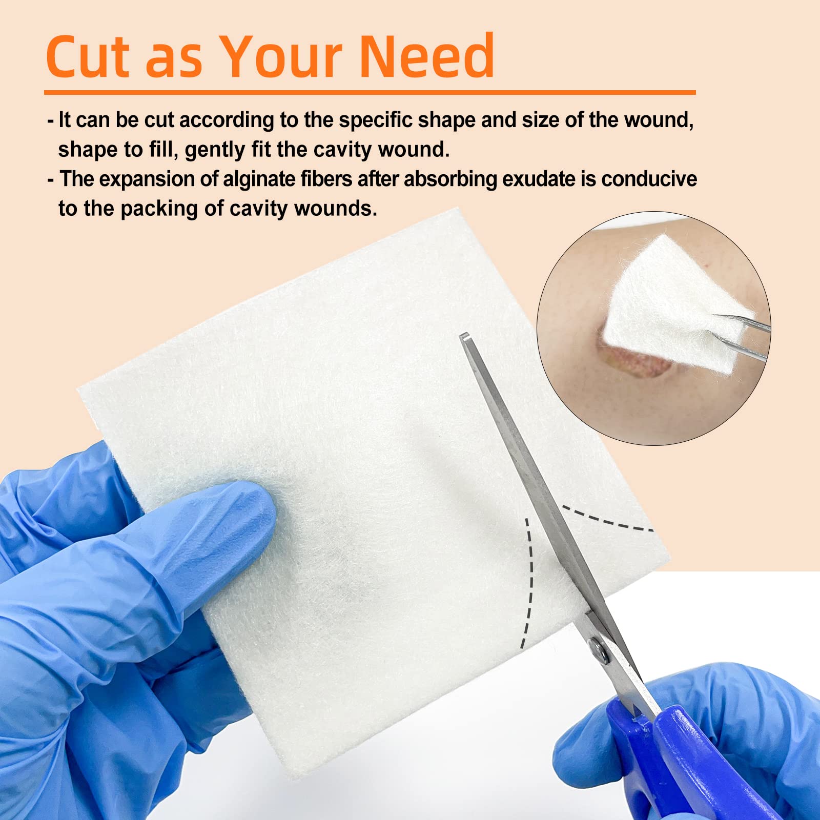 Carbou Calcium Alginate Wound Dressing, 4