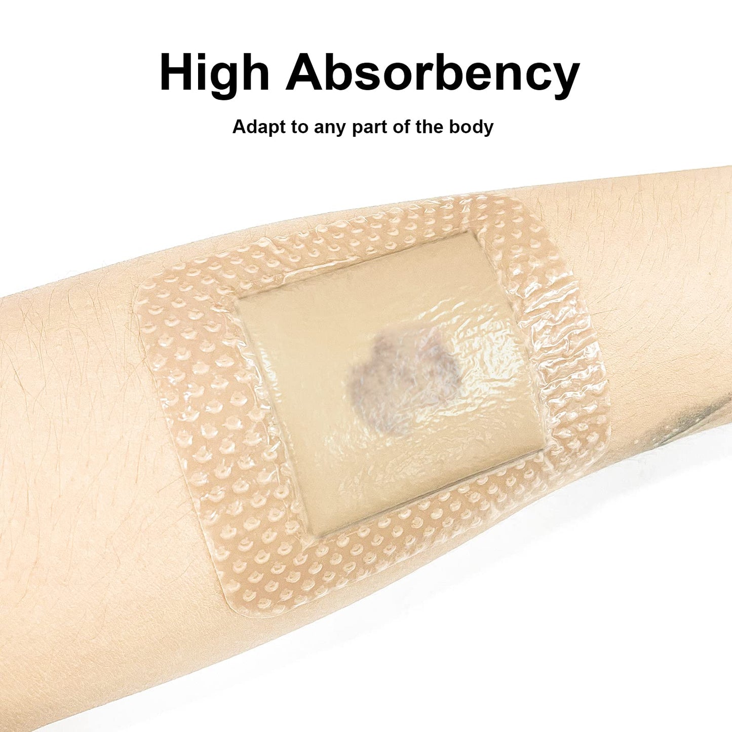 Carbou Silicone Foam Dressing with Adhesive Gentle Border