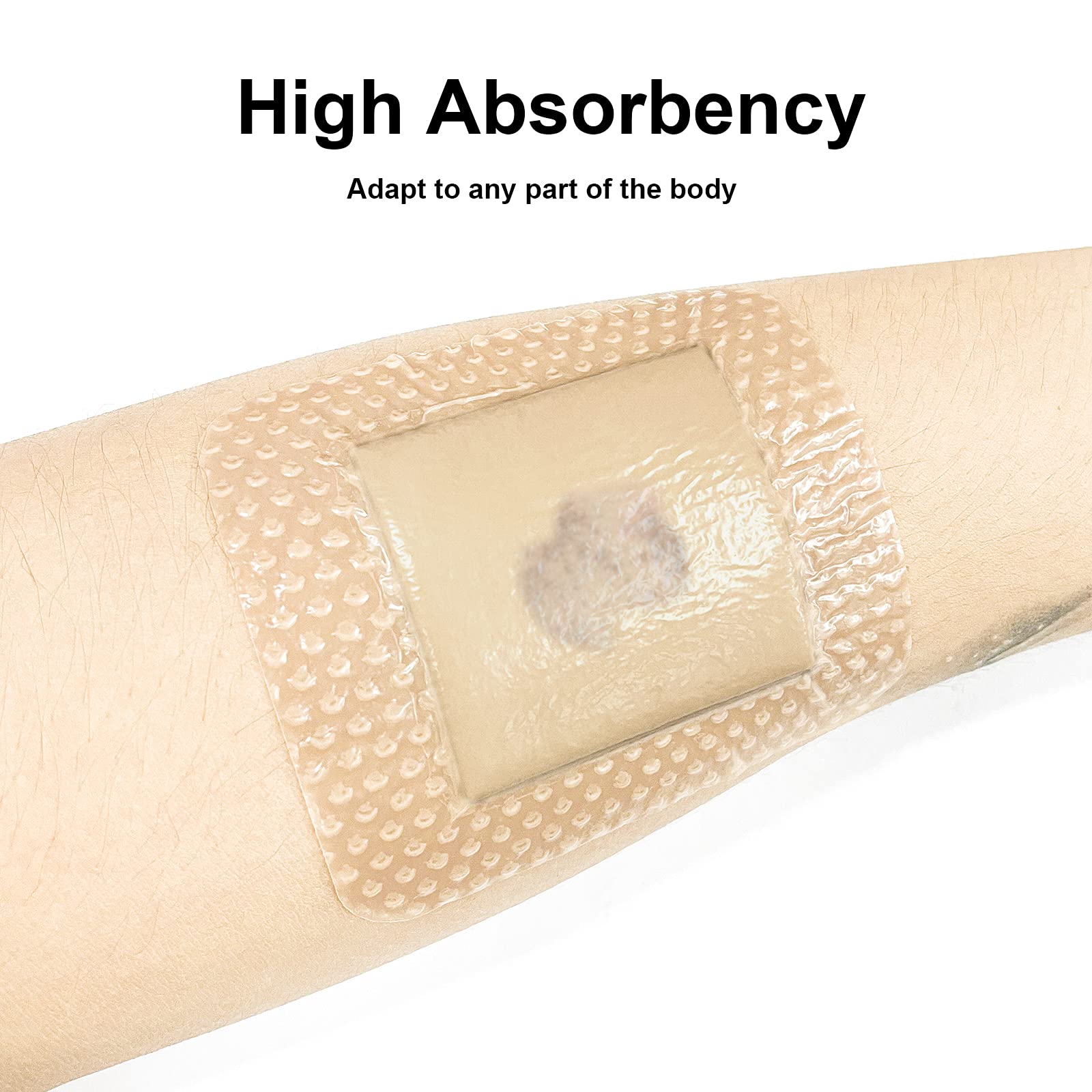 Carbou Silicone Foam Dressing with Adhesive Gentle Border