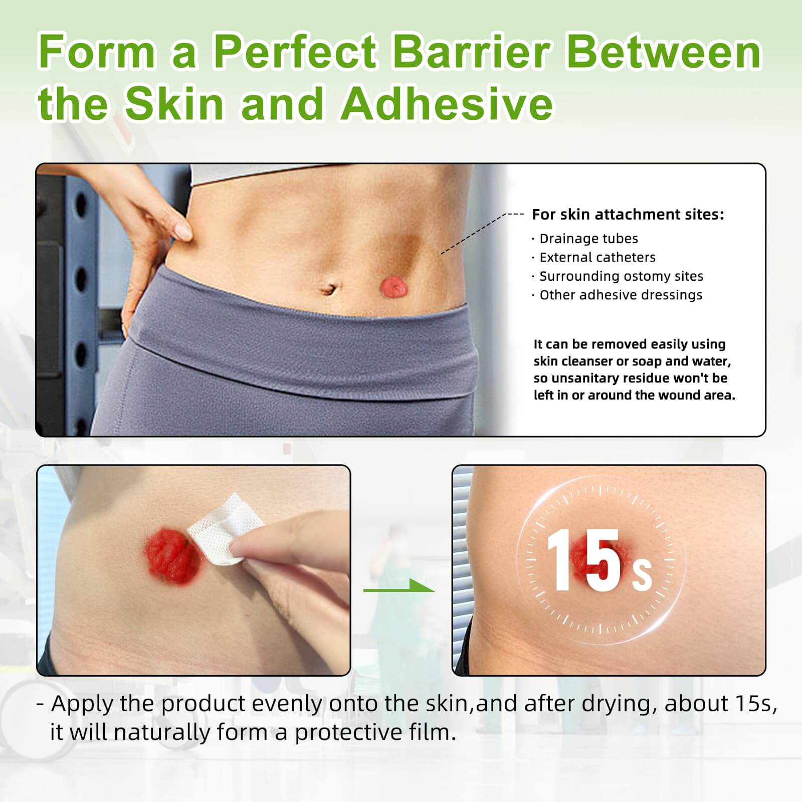 Skin barrier rings is easy to use and remove